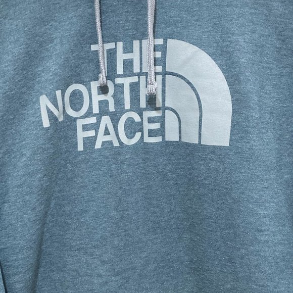 THE NORTH FACE Men's XL Hoodie Sweatshirt Pullover Logo Blue Gray Half Dome - Picture 4 of 5